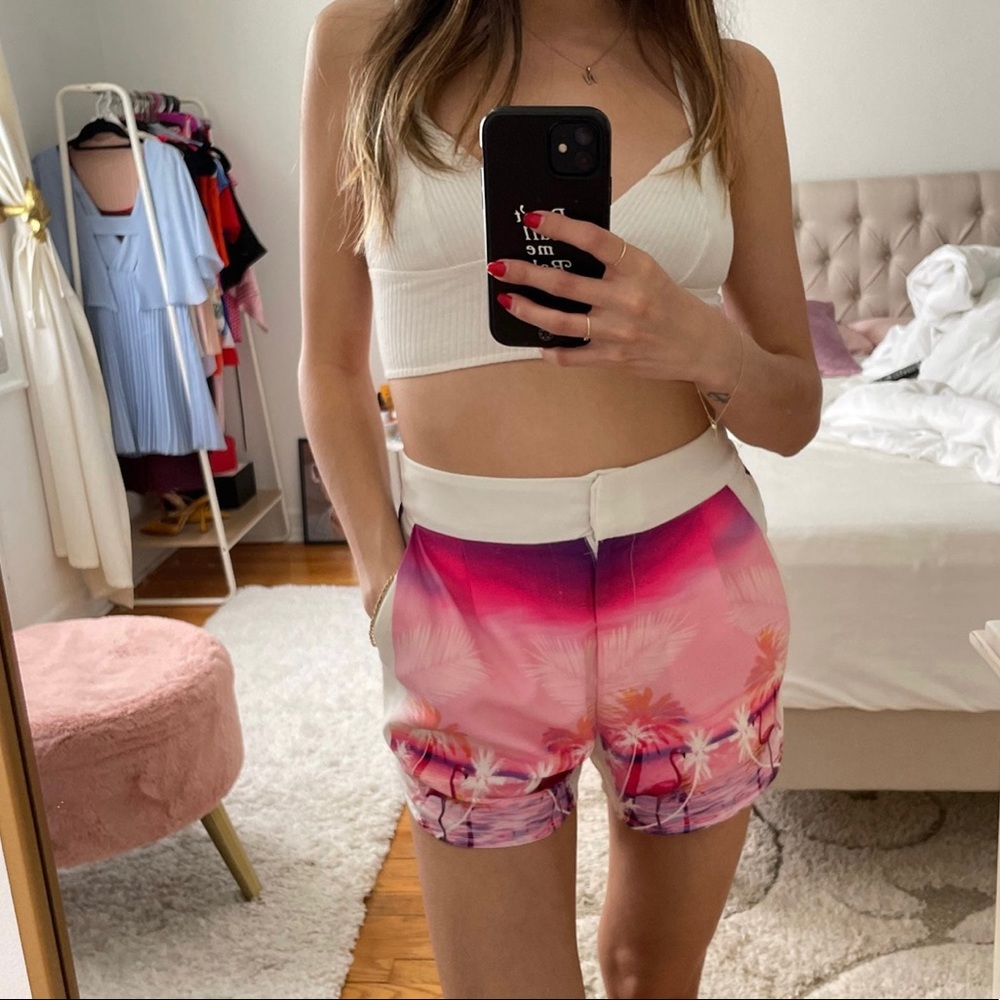 SABO SKIRT • Tropical Flamingo Swim Shorts